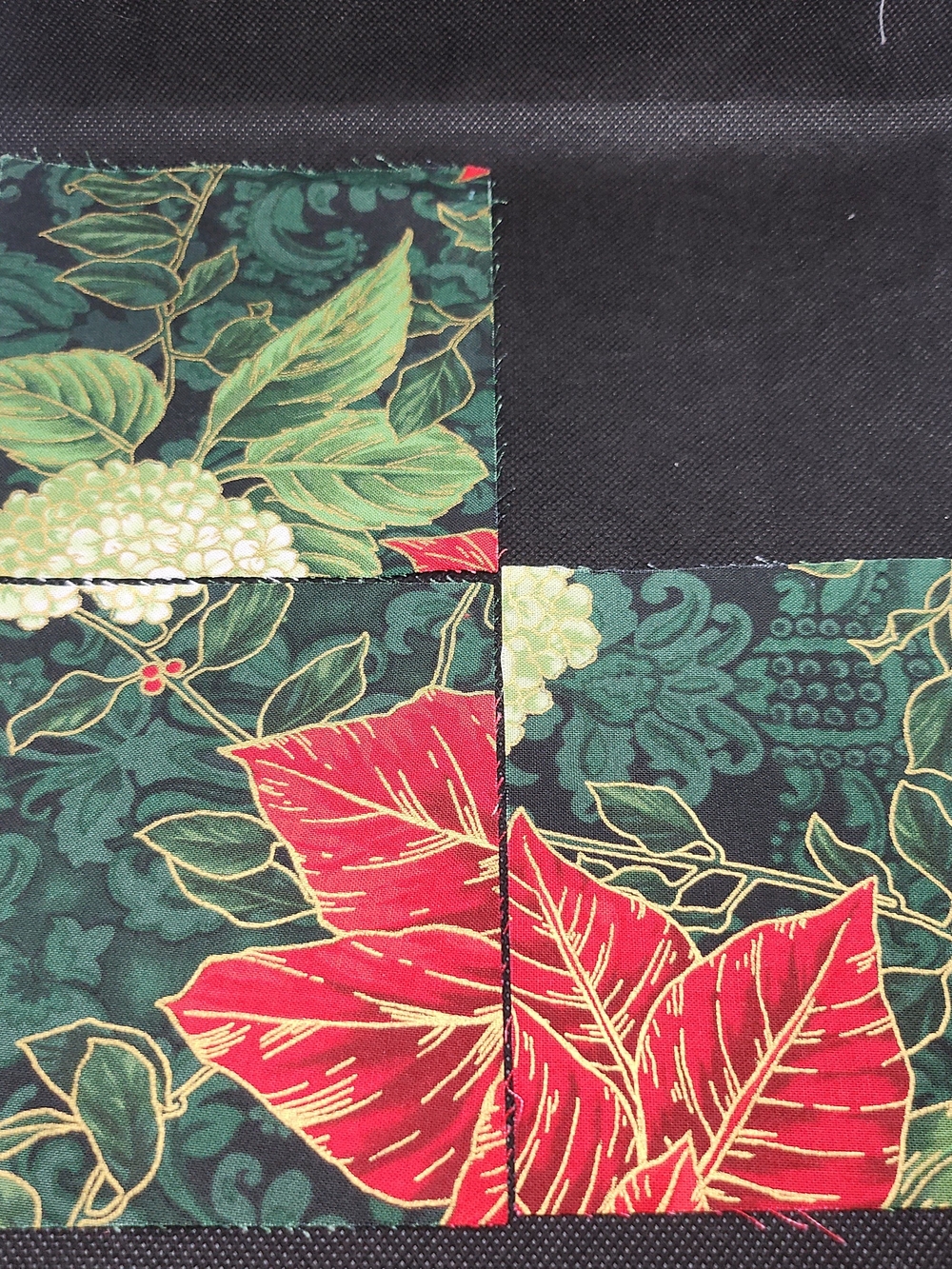 Holiday Botanical 4.75 Inch 3 Pcs Fabric Squares Precut